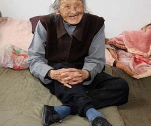 Meet the last of China's women to have her feet bound