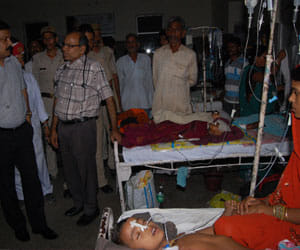 fourty children hopitalised in up