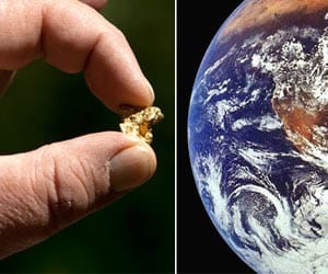 gold come from space