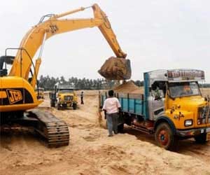 call for government rate of sand and gravel
