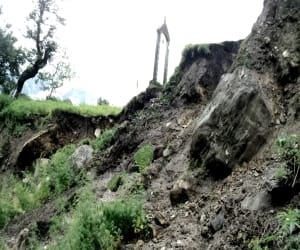 temple desolate of urgam valley below the disaster 