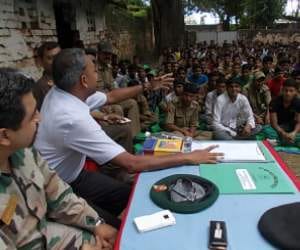 ncc camp begins in sampurnanand sansthan