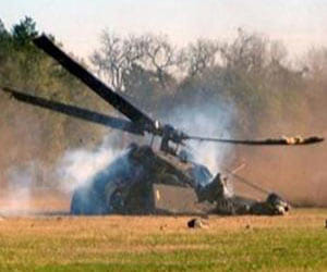 army chopper crash.