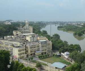 CCTV camera on gomti river.