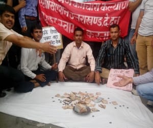 rush of protest in dehradun