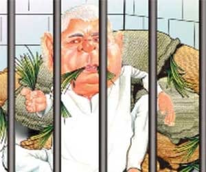 lalu has to fight with mosquiotos and bed bugs in jail