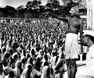 mahatma gandhi were filled passion in people