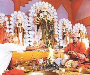 navratra ghat sthapan durga puja 