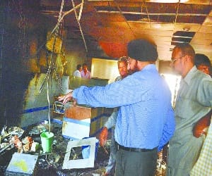 Over Twenty million damage in the bank ?from  Fire 