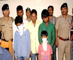 nine year old vishnu is ringleader of his gang