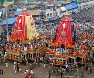 Jagannath Rath Yatra today, exit at Route Diversion.