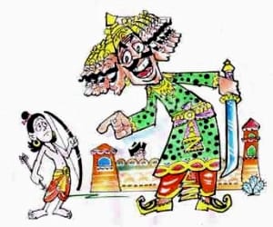 ravana removed sweating of Rama