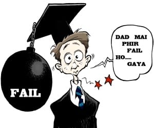 dav have all student failed in law department