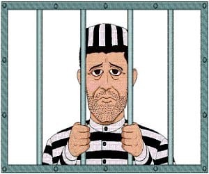 policeman deal with prisoners with Pepper Spray
