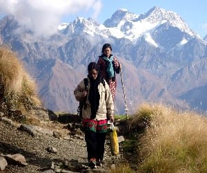 rudranath reach after 19 km trek