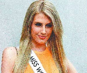Miss World Australia Arin Victoria visits city beautiful