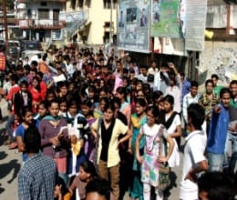 Kishan Lal Public College students continue hunger strike to protest of suspension