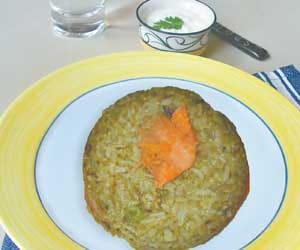 hara masala rice