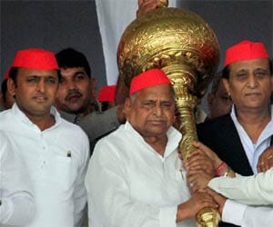 samajwadi party's rally in azamgarh