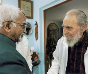 despite illness fidel castro meet ansari