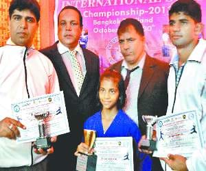 Isika won gold in martial arts Championships