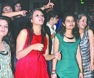 students are in party fever
