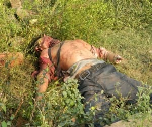 Seminaked body found in well
