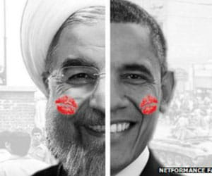 kissing movement ?for america and iran