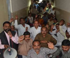 protest in lucknow