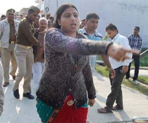 firing in sp lady mla and husband