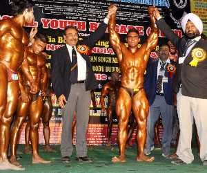 Rajneesh Won the title of Mr. Yamunanagar in body building