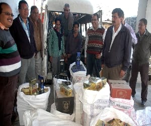 tourist bus smuggling alcohol