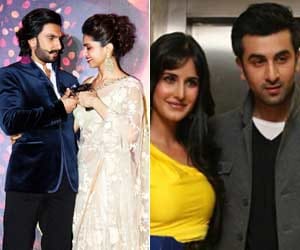 ranbir kapoor, kaitreena kaif, deepika padukone, ranvir singh