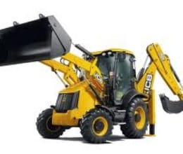 JCB on ganga river side