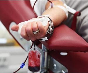 Blood donation camp at old age home