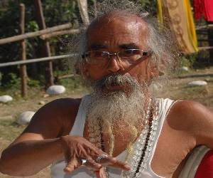 haridwar saint alleged on police
