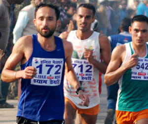 rashpal won indira marathon in allahabad
