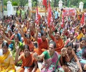 Anganwadi workers_protest_28 November