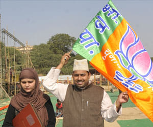 muslim couple fan of modi