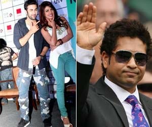 ranbir kapoor, priyanka chopra, sachin tendulkar