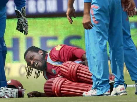 chris gayle in kochi odi