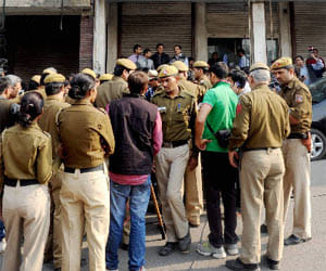Violence with police in mohali