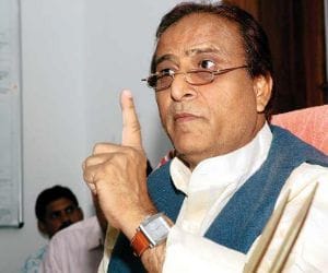 azam khan angry in allahabad