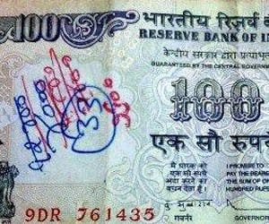 written indian currency will not be rejected