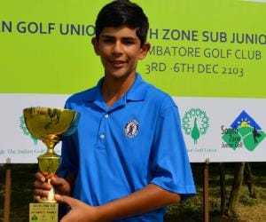 Adil won the All India Junior Golf Tournament