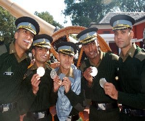 graduation ceremony in army cadet college