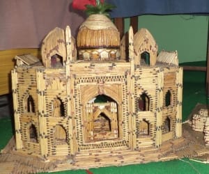 taj mahal of matchstick
