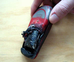 Mobile battery blast in rajasthan