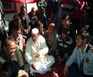 protest for doctors in hospital