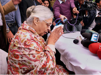 aam aadmi party attacks on bjp and sheila dixit